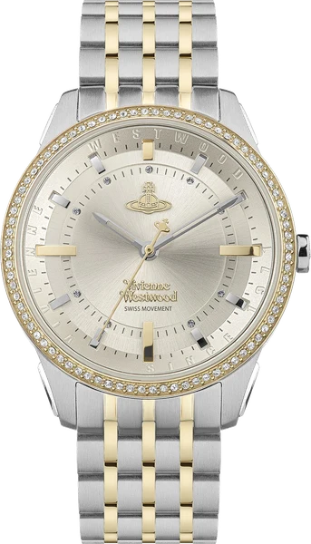 Montre Vivienne Westwood VV262LGYSG East End en Acier Bicolore et Cadran Gris