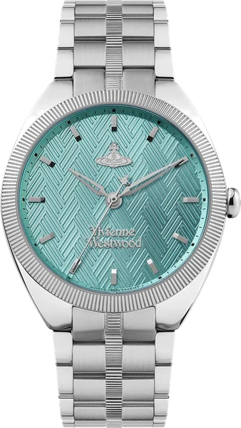 Montre Femme Vivienne Westwood The Mews VV281TQSL bracelet argent en acier cadran turquoise