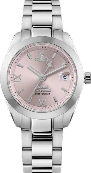 Montre Vivienne Westwood VV292PKSL en Acier Argenté et Cadran Rose Poudré