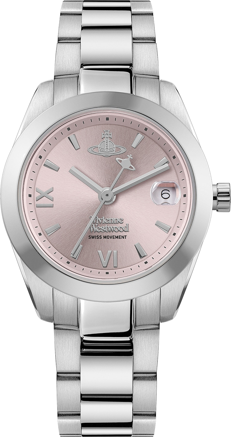 Montre Vivienne Westwood VV292PKSL en Acier Argenté et Cadran Rose Poudré