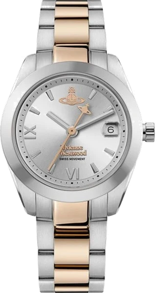 Montre Femme Vivienne Westwood Fenchurch VV292SLSR bracelet bicolore en acier cadran argenté