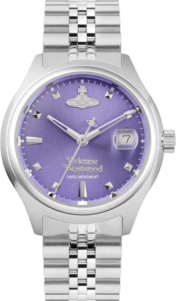 Montre Vivienne Westwood VV311PPSL en Acier Argenté avec Cadran Violet