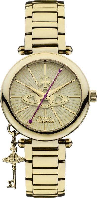 Montre Femme Vivienne Westwood Kensington VV006KGD Cadran champagne bracelet acier inoxydable