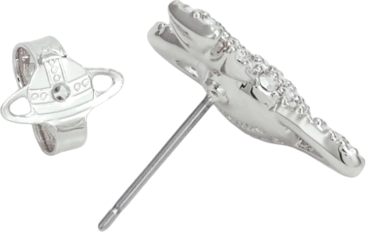 Boucles d'oreilles Vivienne Westwood Grace Bas Relief argent 109816 pour femme vue 3