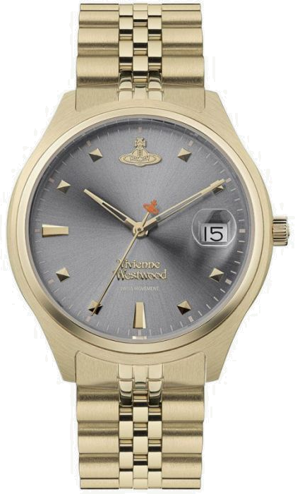 Montre Femme Vivienne Westwood Camberwell VV261GYGD bracelet doré en acier cadran gris