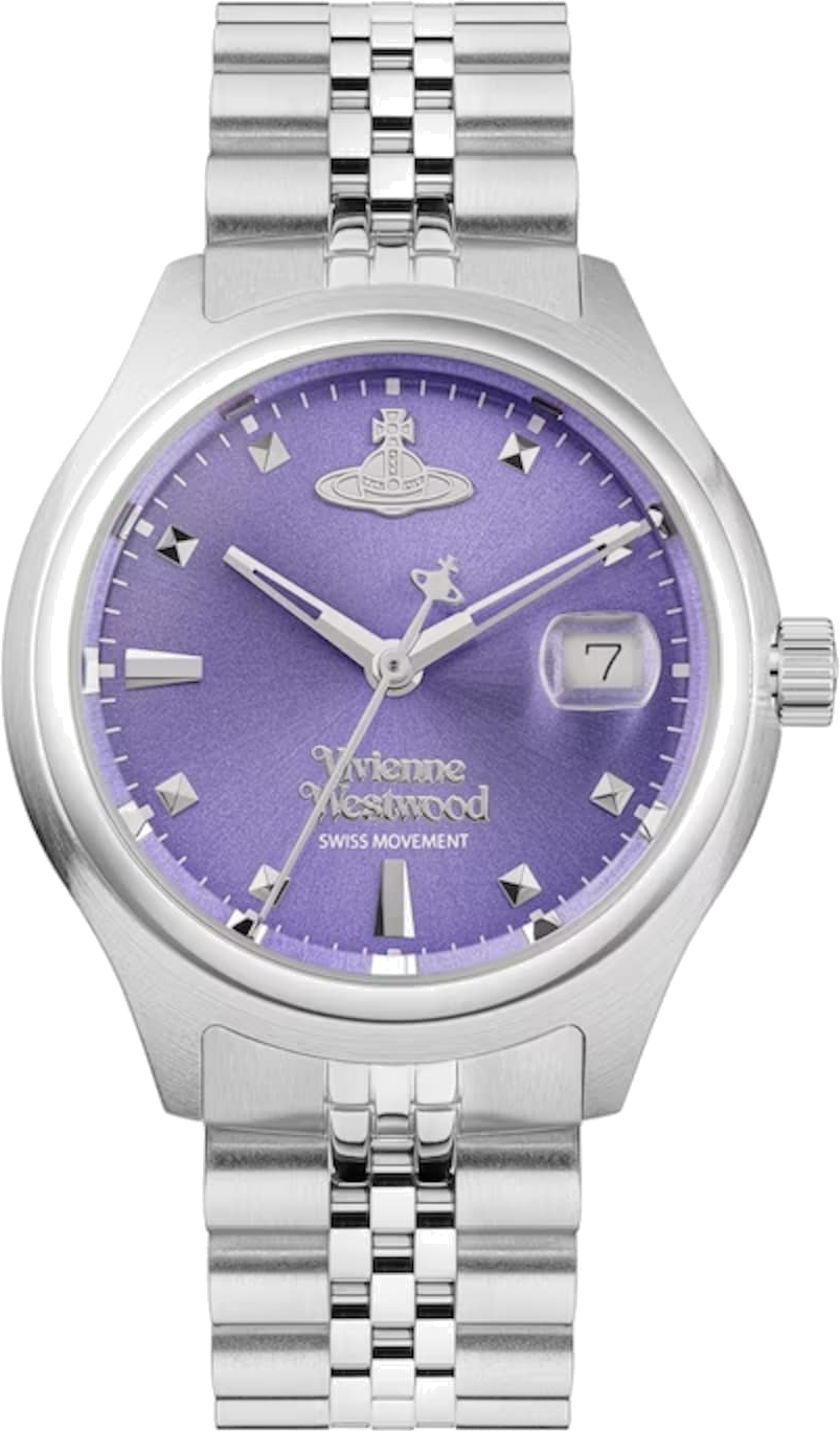 Montre Vivienne Westwood VV311PPSL en Acier Argenté avec Cadran Violet
