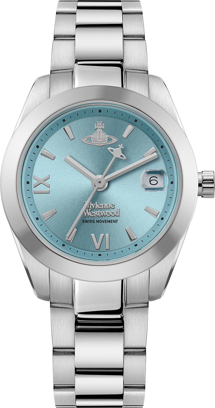 Montre Vivienne Westwood VV292TQSL Fenchurch Acier Argent Cadran Turquoise