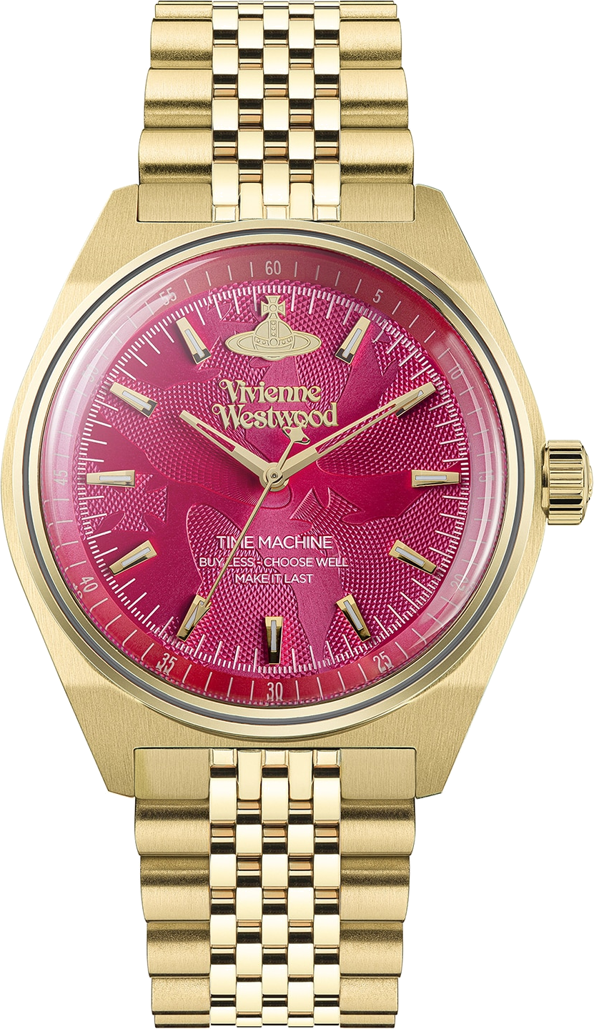 Montre Vivienne Westwood VV251RRGD Lady Sydenham Acier Doré et Cadran Fuchsia