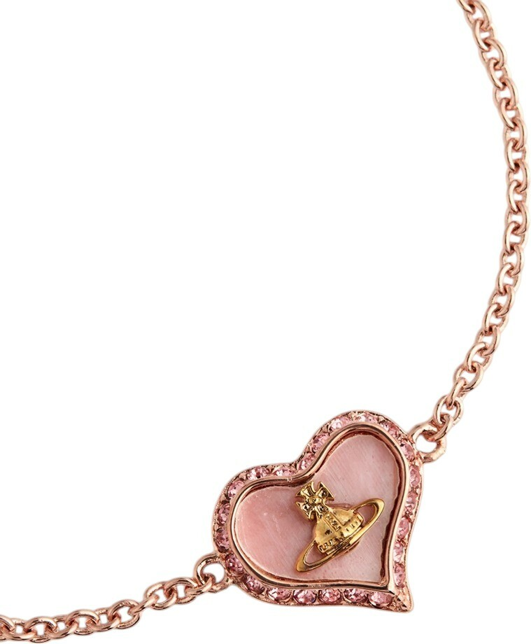 Bracelet Vivienne Westwood Petra Bas Relief - Réf. 111500P - Or rose et nacre pour femme vue 2