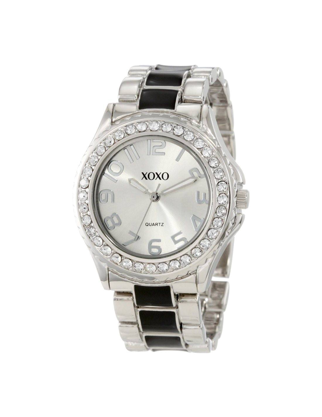 Montre Femme XOXO XO5405 en acier argenté avec accents à rhinestones